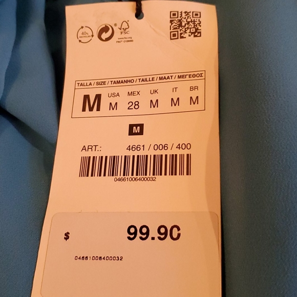 Turquoise blue caftan - Picture 6 of 6